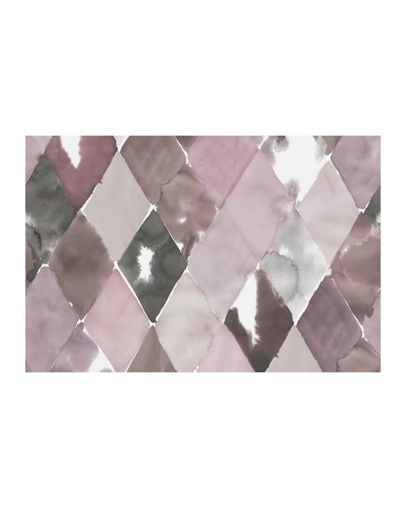 Papel de parede R15571 Big Harlequin, Plum - REBEL WALLS Papel de parede R15571 Big Harlequin, Plum - REBEL WALLS