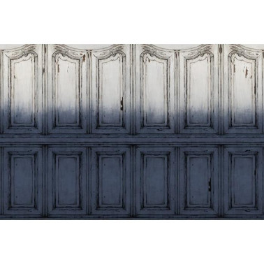 Wallpaper R15602 Parisian Panels, Dip Dye Blue - REBEL WALLS