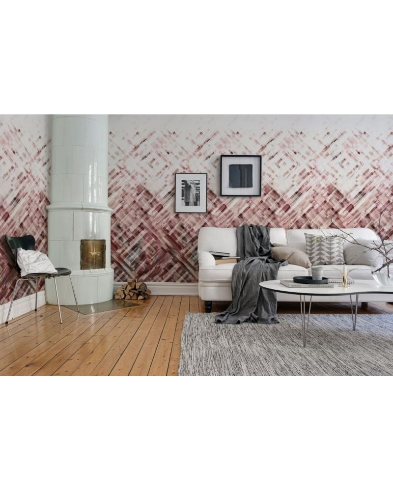 Tapete R12893 Dream Weaver, Burgundy - REBEL WALLS