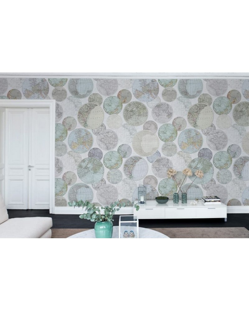 Papier peint R13884 Globes Gathering, Dew - REBEL WALLS
