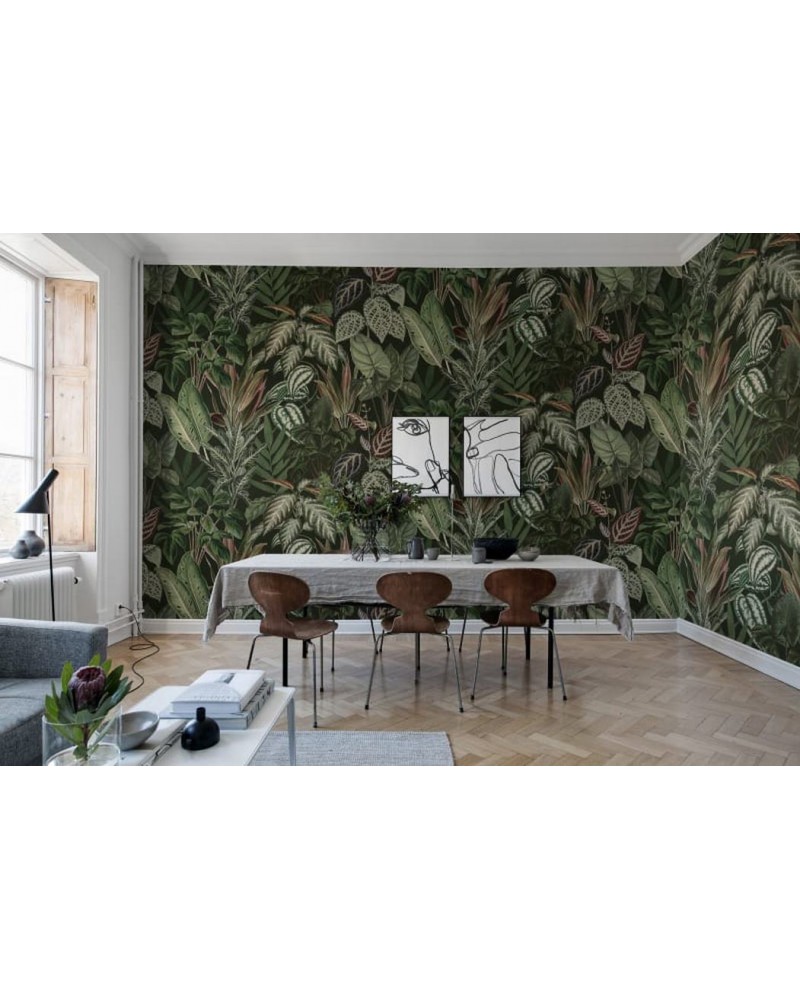 Papel Pintado R14592 Mischievous Monkeys, Lush - REBEL WALLS