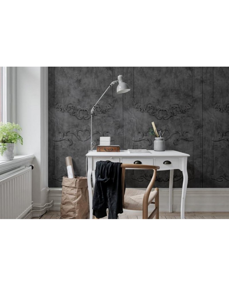 Tapete R15462 Noble Flair, Noir - REBEL WALLS