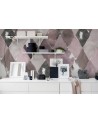 Papel de parede R15571 Big Harlequin, Plum - REBEL WALLS