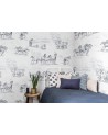 Carta da Parati R15591 Horse Herd - REBEL WALLS