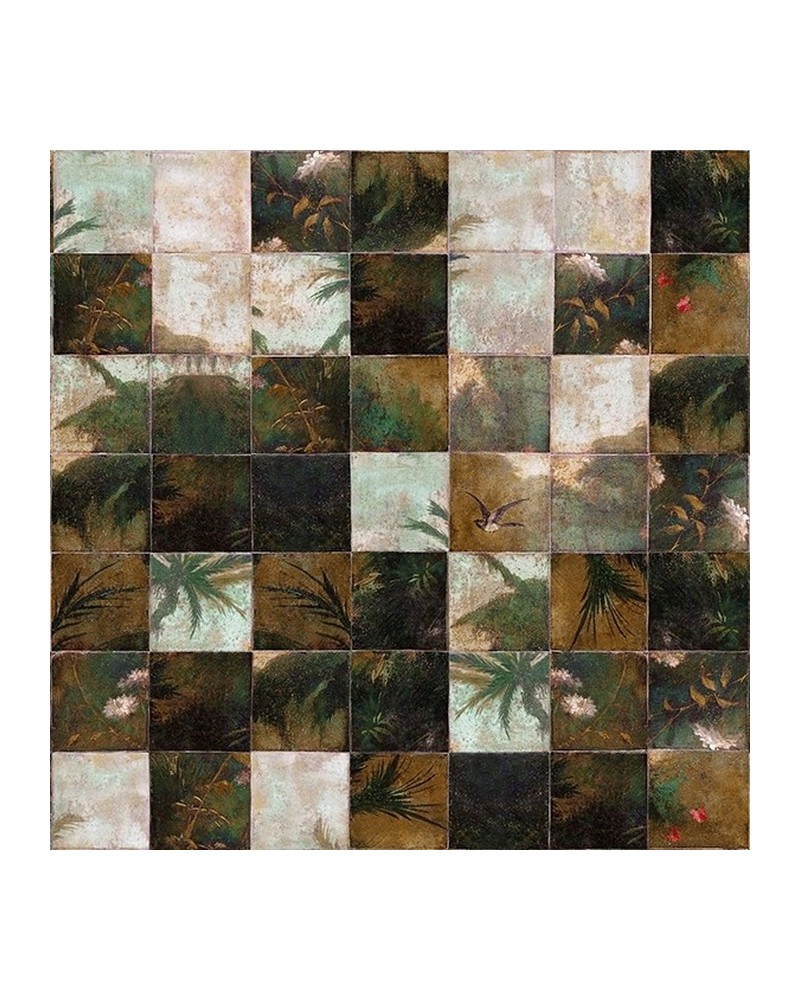 Papel de parede EXOTIC DAMIER WDEX1602 - WALL AND DECO Papel de parede EXOTIC DAMIER WDEX1602 - WALL AND DECO