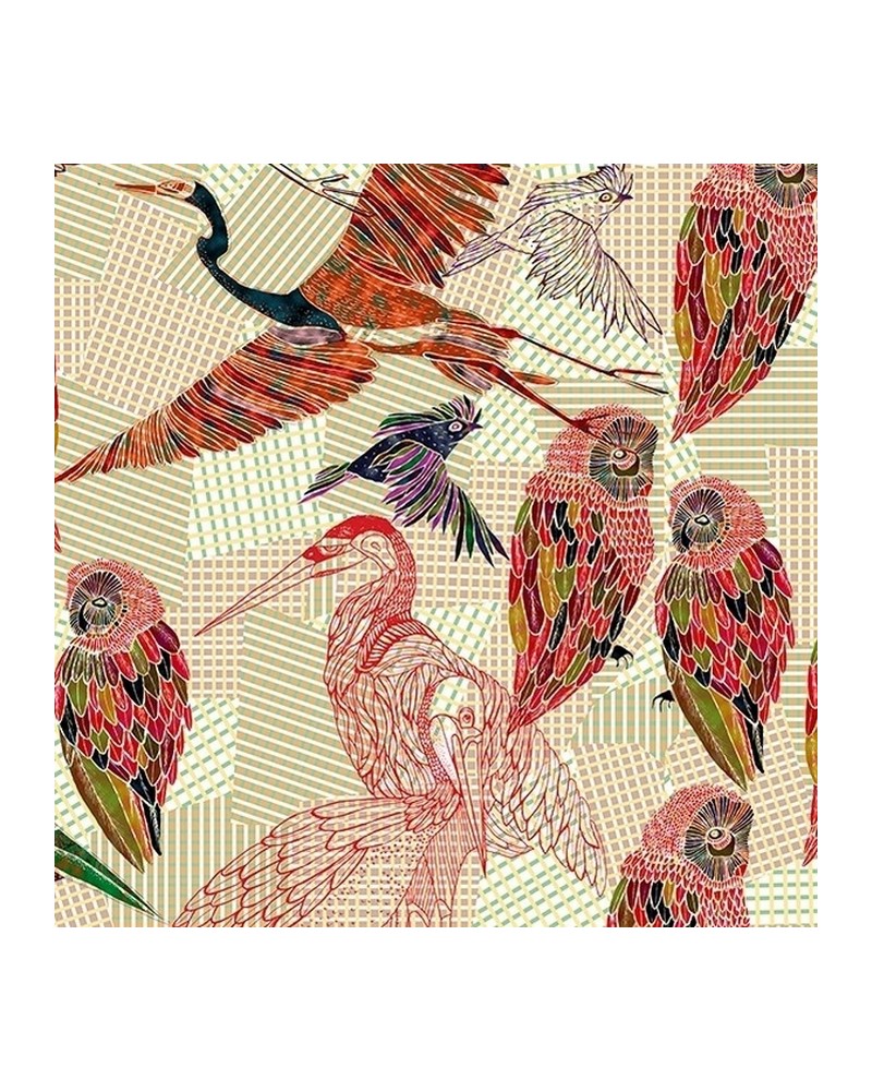 Tapete PENCIL BIRDS WDPB1601 - WALL AND DECO Tapete PENCIL BIRDS WDPB1601 - WALL AND DECO