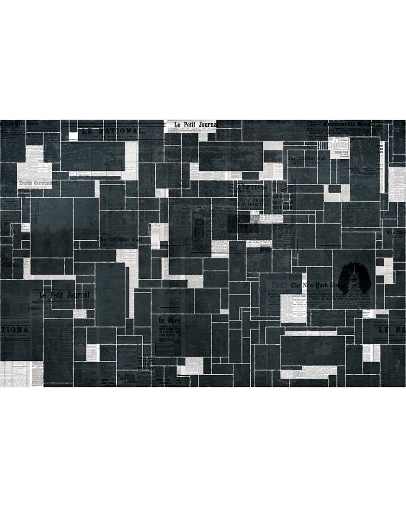 Carta da Parati BLACK BRICKS WDBB1601-A - WALL AND DECO