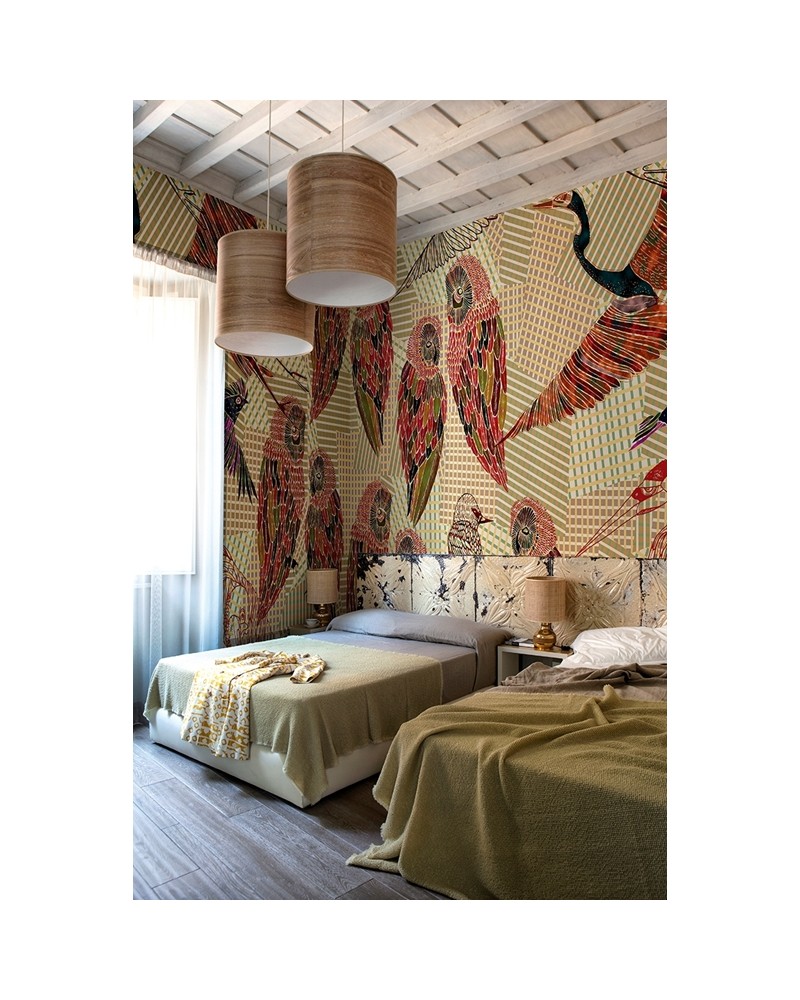 Tapete PENCIL BIRDS WDPB1601 - WALL AND DECO