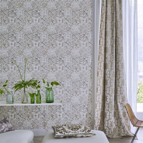 Papier peint PDG1021/03 PESARO EMERALD - Designers Guild