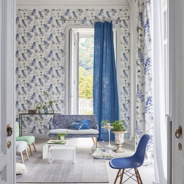 Tapete PDG1022/01 ACANTHUS INDIGO - Designers Guild