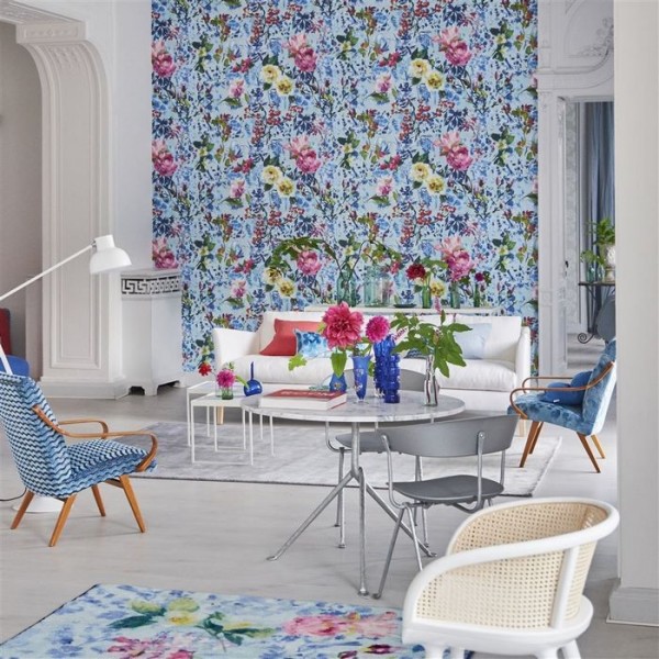 Tapete PDG1028/01 MAJOLICA CORNFLOWER - Designers Guild