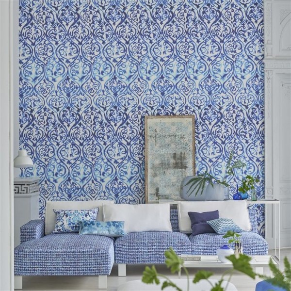 Tapete PDG1029/01 ARABESQUE COBALT - Designers Guild