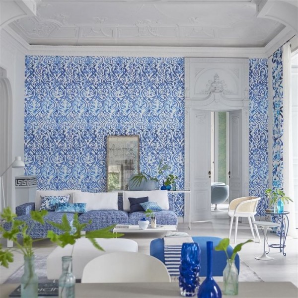 Tapete PDG1029/01 ARABESQUE COBALT - Designers Guild