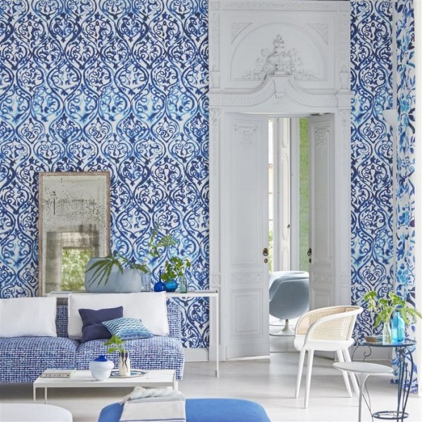 Tapete PDG1029/01 ARABESQUE COBALT - Designers Guild