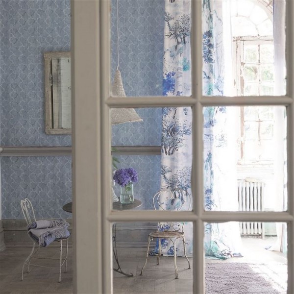 Tapete PDG650/01 CHINESE TRELLIS - CLOUD - Designers Guild