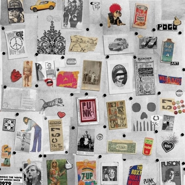 Wallpaper SEVENTIES 17025-02 - LONDON ART Wallpaper SEVENTIES 17025-02 - LONDON ART