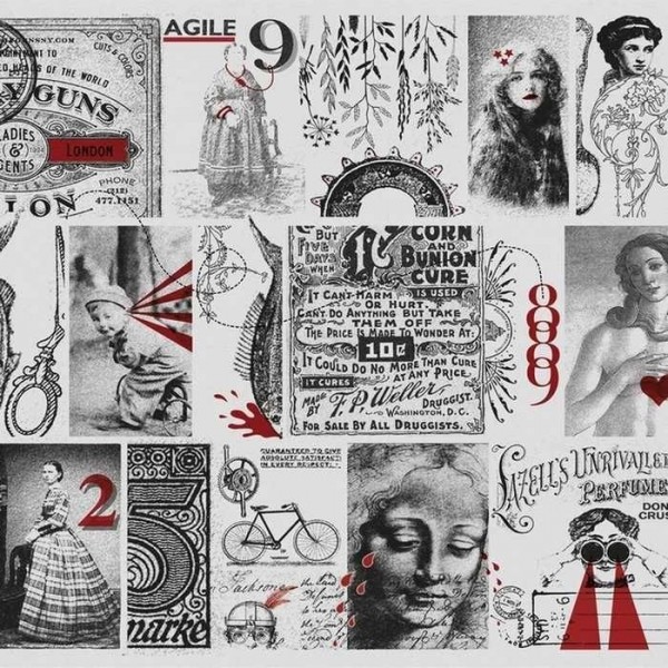 Papel de parede 800 17024-01 - LONDON ART Papel de parede 800 17024-01 - LONDON ART