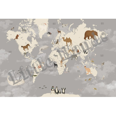 Animals World Map I