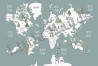 Papel Pintado Animals World Map V - LITTLE HANDS