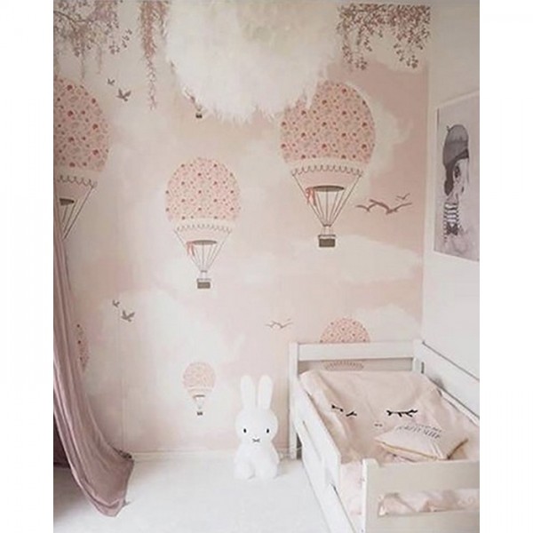 Papel de parede Balloon Ride Flowers - LITTLE HANDS Papel de parede Balloon Ride Flowers - LITTLE HANDS