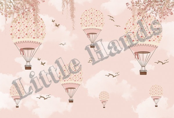 Papel de parede Balloon Ride Flowers - LITTLE HANDS