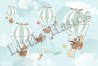 Carta da Parati Balloon Ride V - LITTLE HANDS