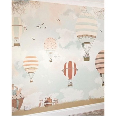 Carta da Parati Balloon Ride VII - LITTLE HANDS