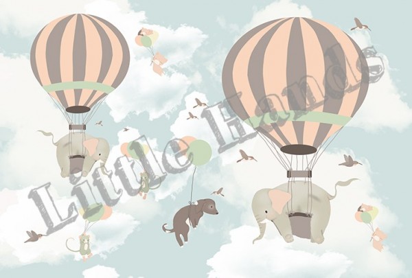 Carta da Parati Falling I - LITTLE HANDS