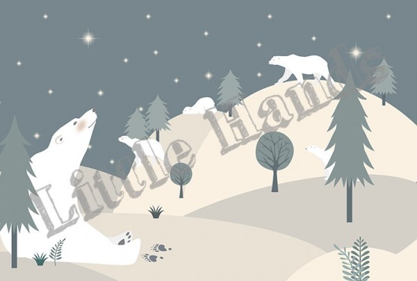Wallpaper Polar Bears I - LITTLE HANDS
