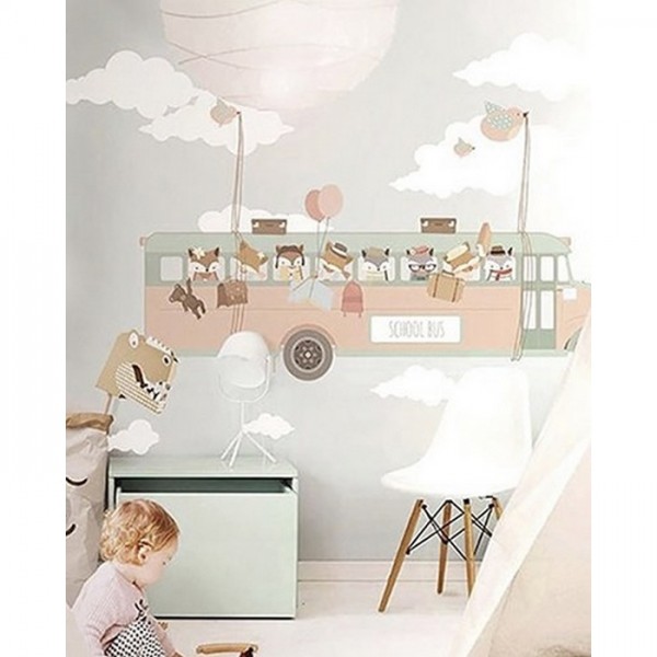 Wallpaper School Bus - LITTLE HANDS Wallpaper School Bus - LITTLE HANDS