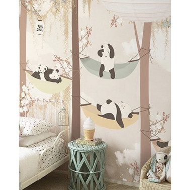Papel Pintado Slepping Pandas - LITTLE HANDS