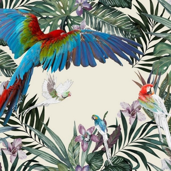 Papel de parede PARROTS INKDNJD16 - INKIOSTRO BIANCO Papel de parede PARROTS INKDNJD16 - INKIOSTRO BIANCO