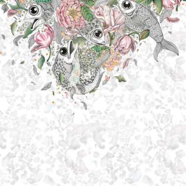 Papier peint FISHES INKXQYS18011801 - INKIOSTRO BIANCO