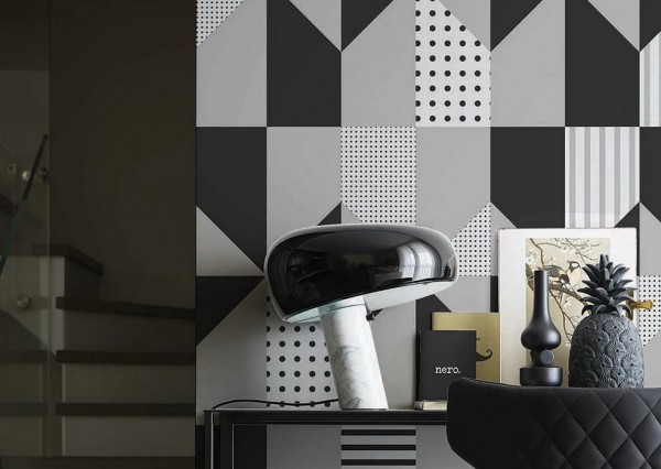 Papier peint PUNTO LINEA INKHVPK1801 - INKIOSTRO BIANCO