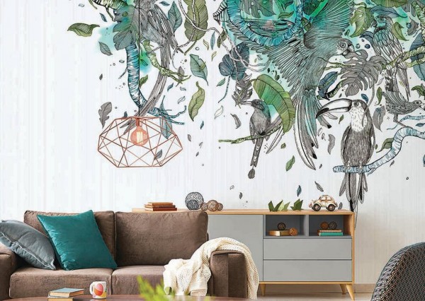Tapete TROPIC INKASRQ1801 - INKIOSTRO BIANCO