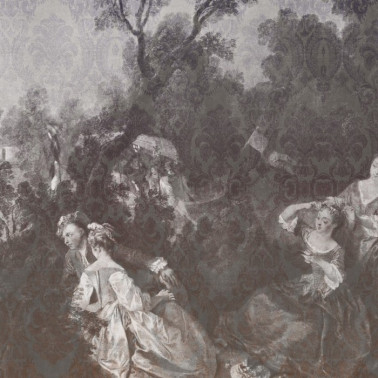 Carta da Parati TOILE DE JOUY 01 INKFMND14_A01 - INKIOSTRO BIANCO