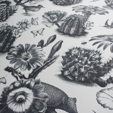 Papel Pintado Priscilla Black White DVS006 - DIVINE SAVAGES