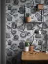 Papel de parede Priscilla Black White DVS006 - DIVINE SAVAGES