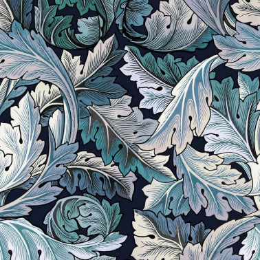 Wallpaper ACANTHUS AGEAN BLUE MIDNIGHT - HOUSE OF HACKNEY
