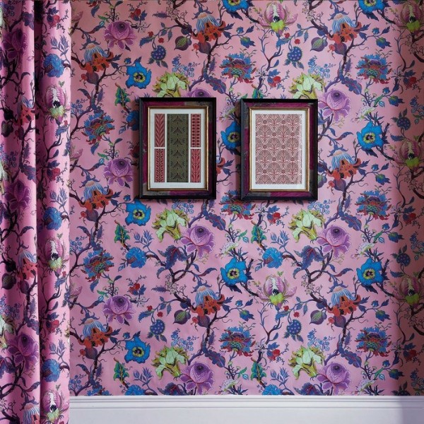 Papier peint ARTEMIS AMARANTH-PINK - HOUSE OF HACKNEY