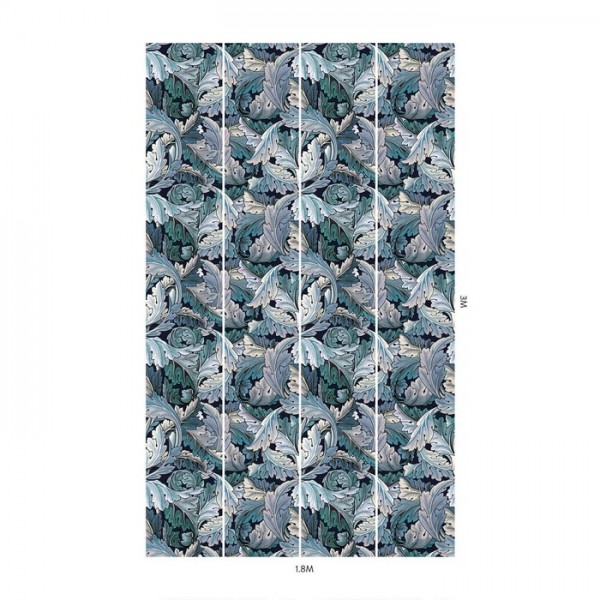 Tapete ACANTHUS AGEAN BLUE MIDNIGHT - HOUSE OF HACKNEY