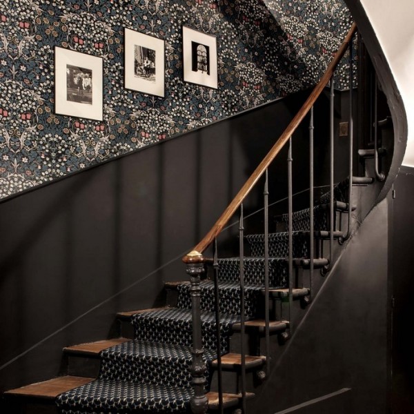 Papier peint BLACKTHORN TEAL - HOUSE OF HACKNEY