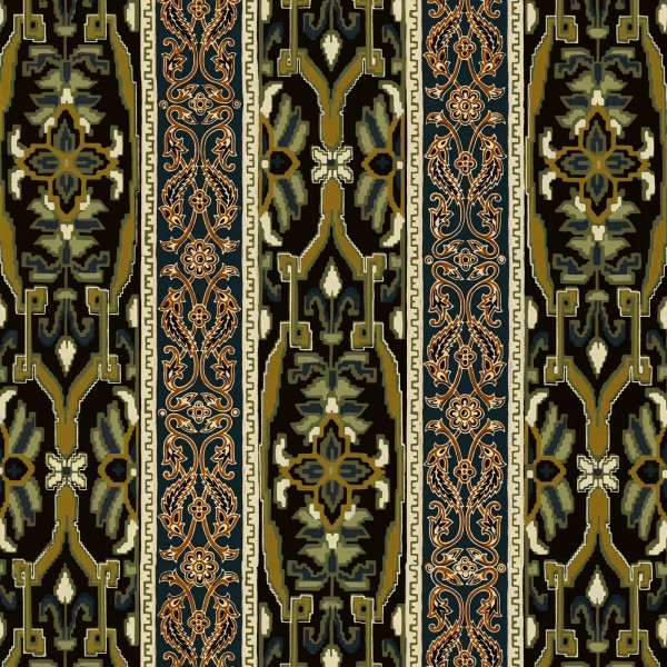 Papier peint MAMOUNIA MOSS GREEN BLACK - HOUSE OF HACKNEY Papier peint MAMOUNIA MOSS GREEN BLACK - HOUSE OF HACKNEY
