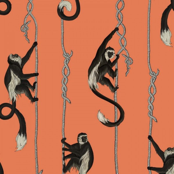 Papel de parede TROOP SLALMANDER ORANGE - HOUSE OF HACKNEY Papel de parede TROOP SLALMANDER ORANGE - HOUSE OF HACKNEY