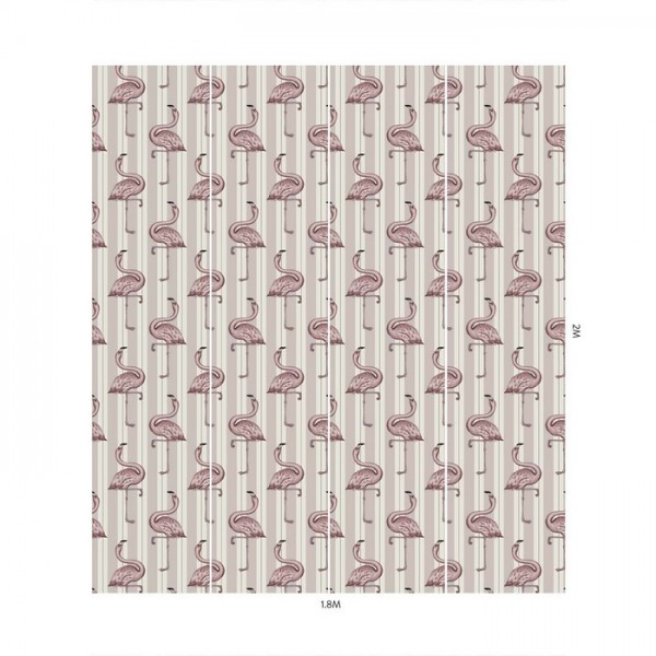 Papel de parede FLAMBOYANCE OFF WHITE & MACAROON PINK - HOUSE OF HACKNEY