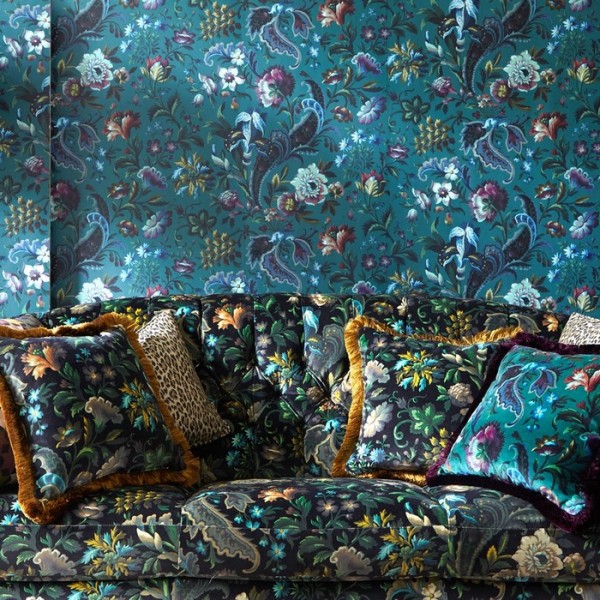 Papier peint FLORIKA PETROL - HOUSE OF HACKNEY