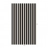 Papier peint MONO STRIPE OFF BLACK OYSTER - HOUSE OF HACKNEY