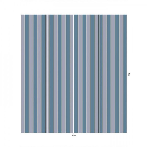 Papel Pintado ORSMAN STRIPE AMETHYST CELADON - HOUSE OF HACKNEY