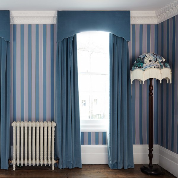 Papel Pintado ORSMAN STRIPE AMETHYST CELADON - HOUSE OF HACKNEY
