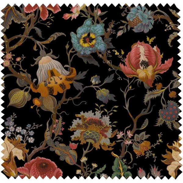 Dekostoff ARTEMIS VELVET - BLACK HOUSE OF HACKNEY Dekostoff ARTEMIS VELVET - BLACK HOUSE OF HACKNEY